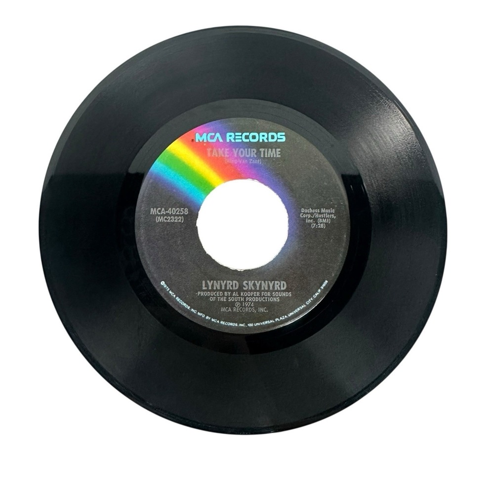 Lynyrd Skynyrd Sweet Home Alabama Take Your Time 1974 45 RPM 7" Vinyl MCA-40258
